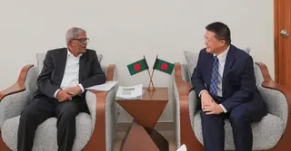 স্থানীয় সরকার মন্ত্রীর সঙ্গে চীনের রাষ্ট্রদূতের সৌজন্য সাক্ষাৎ